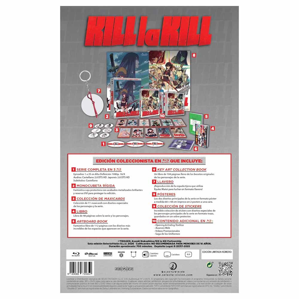 Kill La Kill - Seria Completa Blu-Ray (Edición Coleccionista)