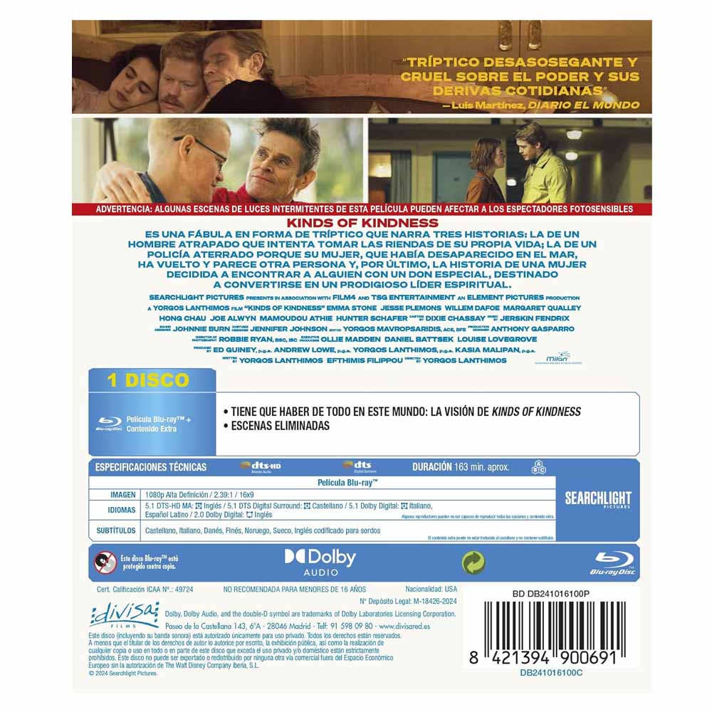 Kinds of Kindness Blu-Ray