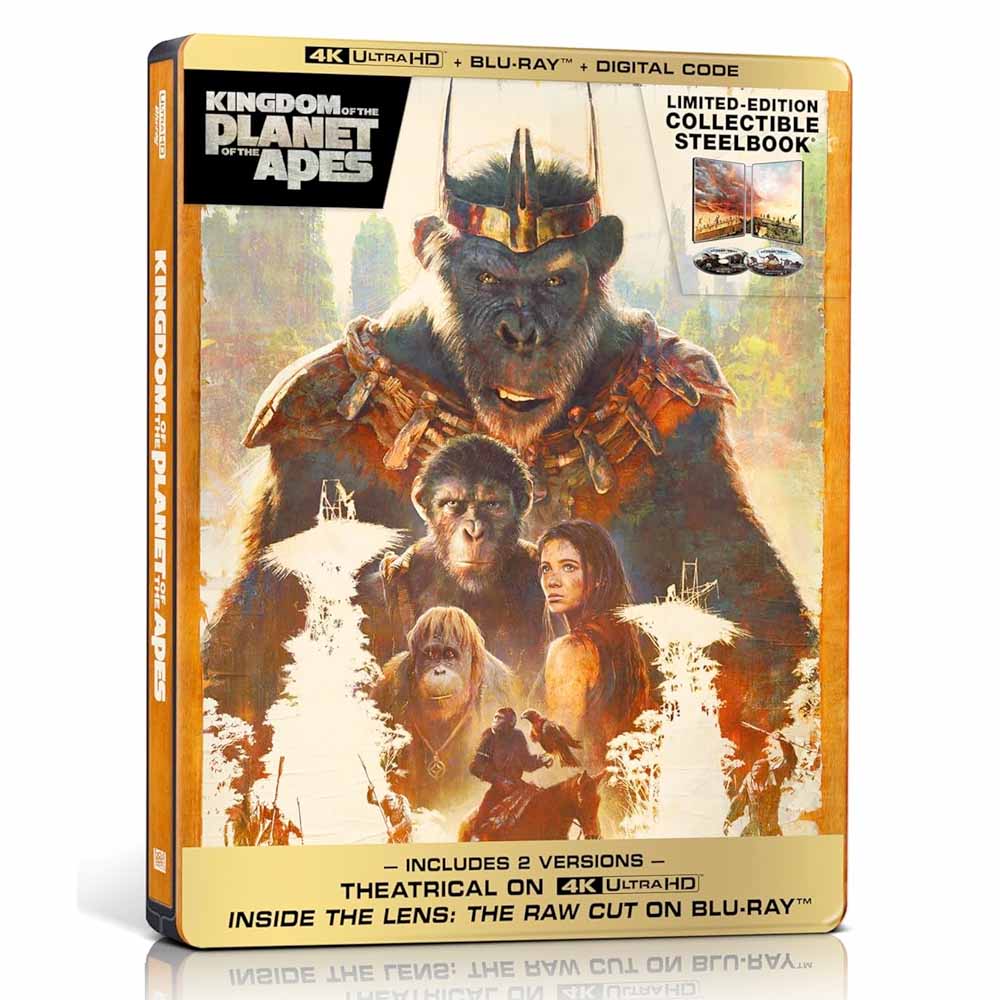 
  
  Kingdom of the Planet of the Apes Steelbook 4K UHD + Blu-Ray (US Import)
  
