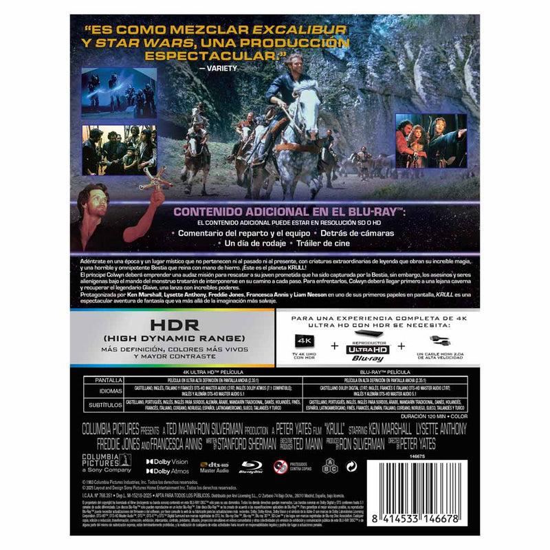 Krull - Edición Metálica 4K UHD + Blu-Ray