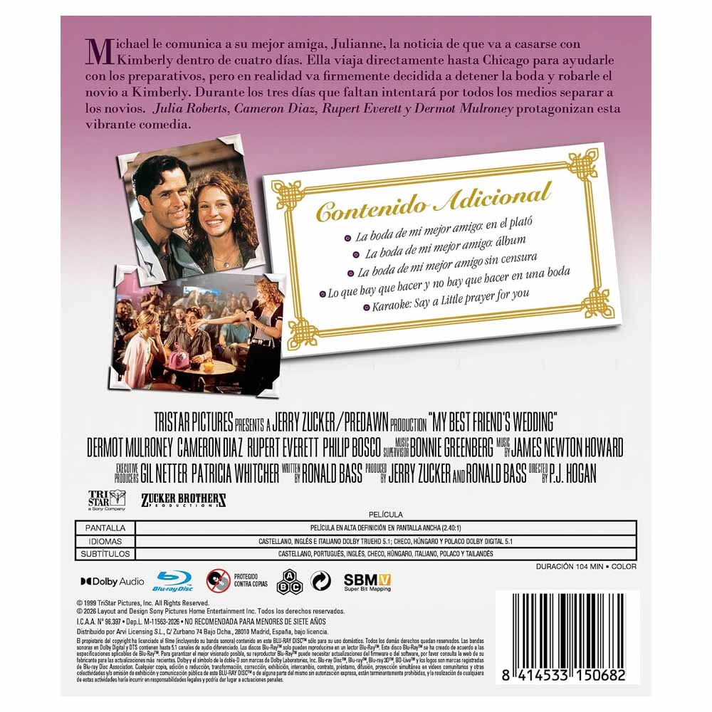 La Boda de mi Mejor Amigo Blu-Ray