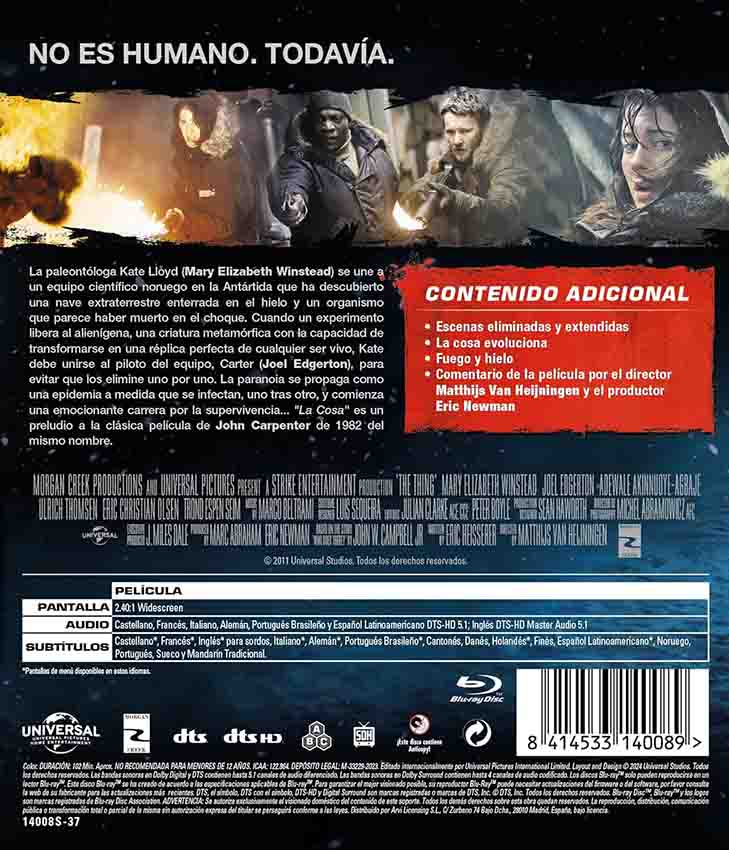 La Cosa (2011) Blu-Ray