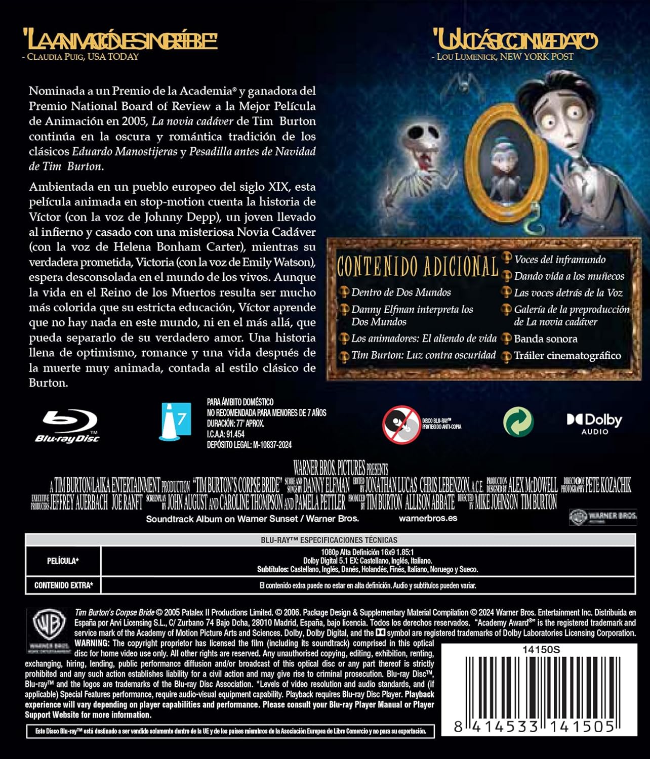 La Novia Cadáver Blu-Ray