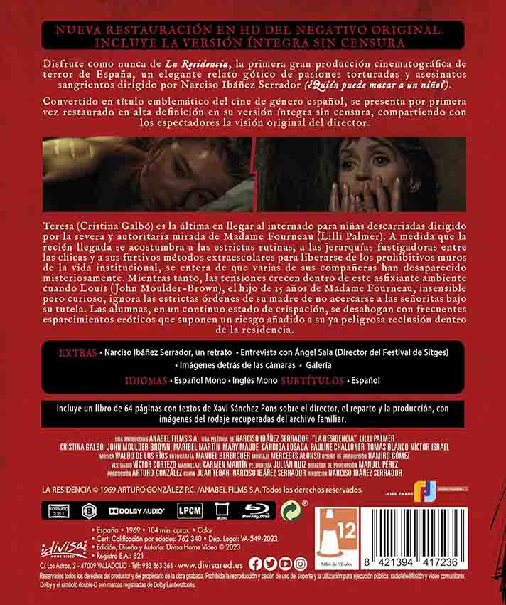 La Residencia - Edición Libro Blu-Ray