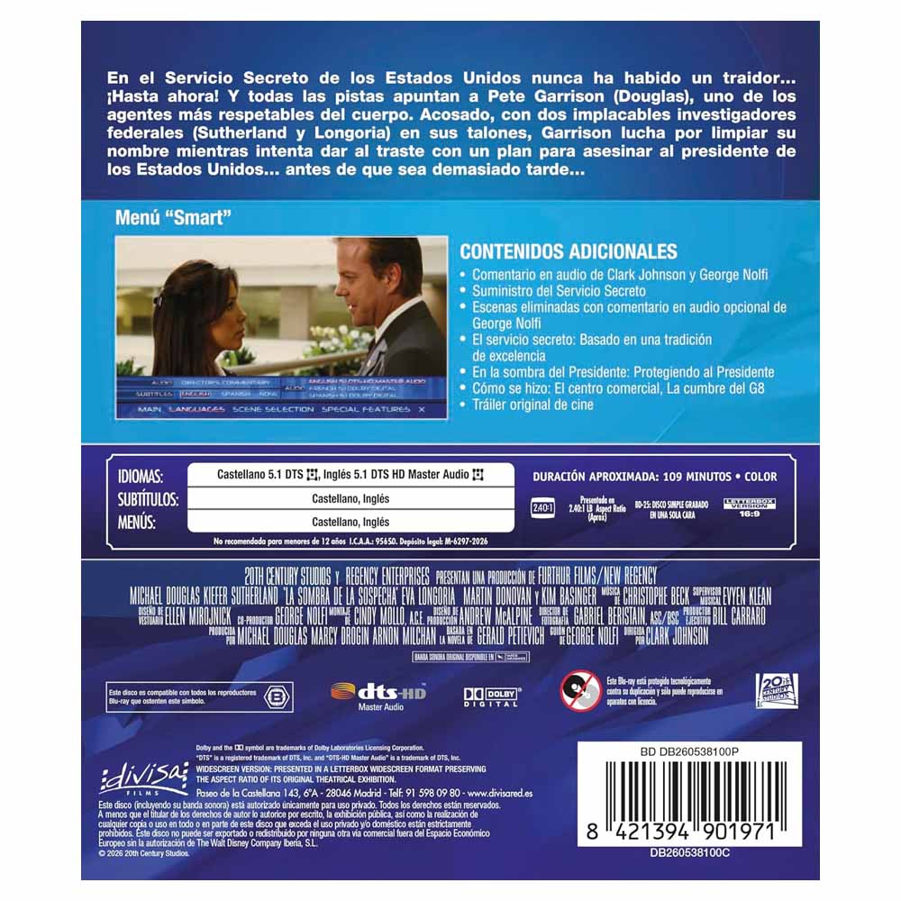 La Sombra de la Sospecha - Blu-Ray