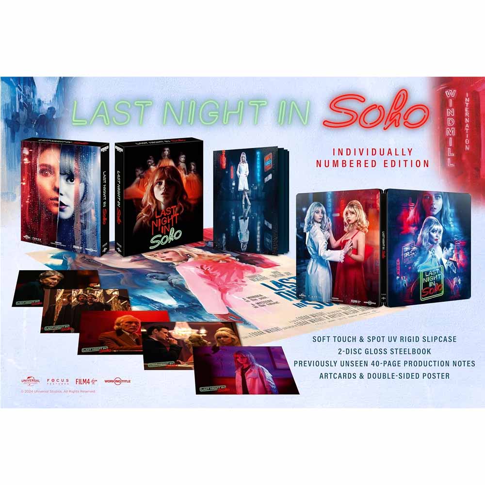 
  
  Last Night in Soho - Collector's Edition Steelbook 4K UHD + Blu-Ray (UK Import)
  
