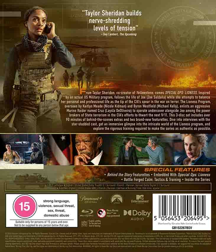 Special Ops: Lioness Season 1 (UK Import) Blu-Ray
