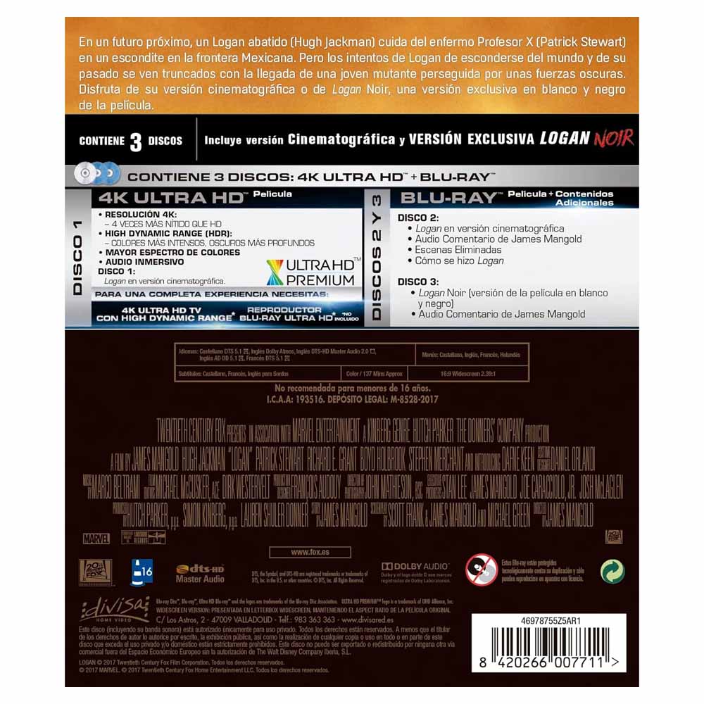 Logan 4K UHD + Blu-Ray