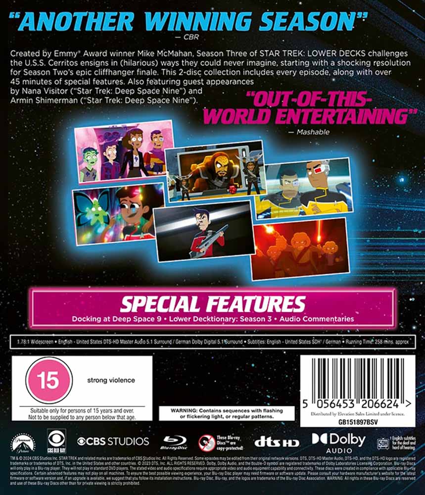 Star Trek: Lower Decks: Season 3 (UK Import) Blu-Ray