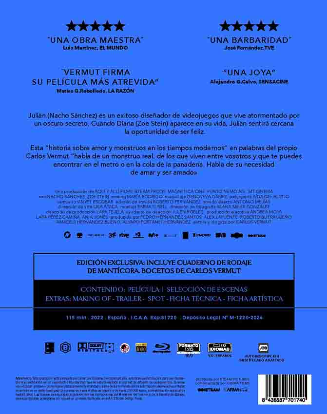 Manticora (Ltd. Edición) Blu-Ray