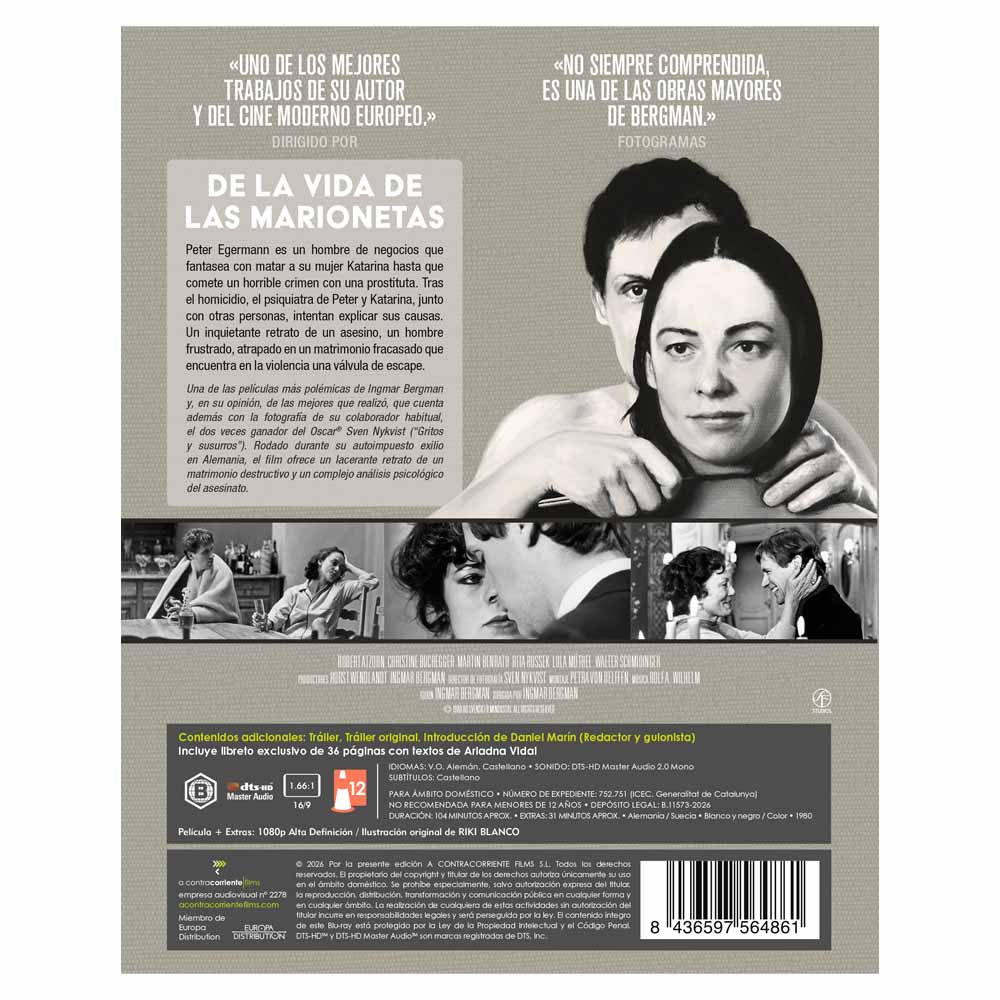 De la Vida de las Marionetas Blu-Ray