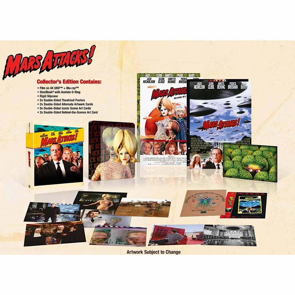 
  
  Mars Attacks! (Collector's Edition + Steelbook) 4K UHD + Blu-Ray (UK Import)
  
