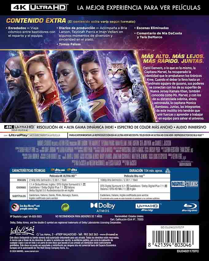 The Marvels - Edición Metálica 4K UHD + Blu-Ray