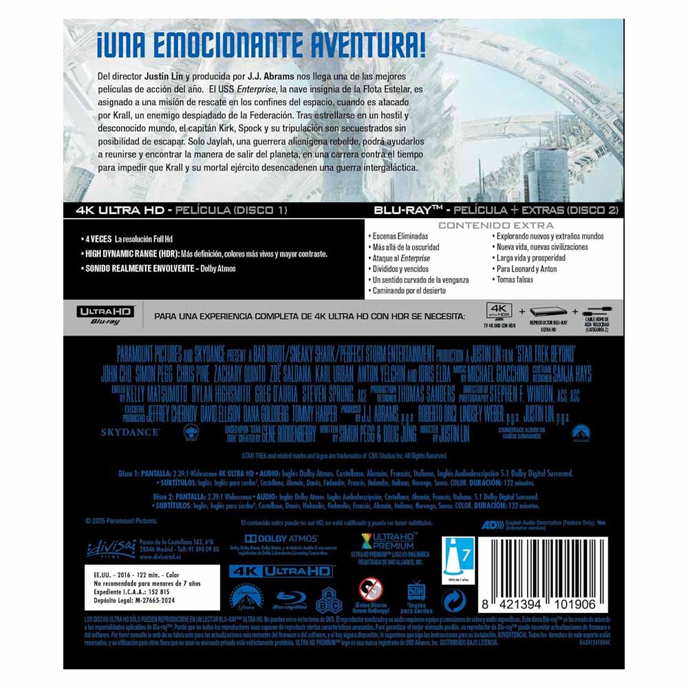 Star Trek - Más Allá - 4K UHD + Blu-Ray