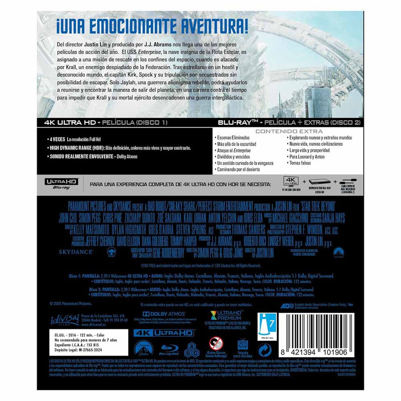 Star Trek - Más Allá - 4K UHD + Blu-Ray