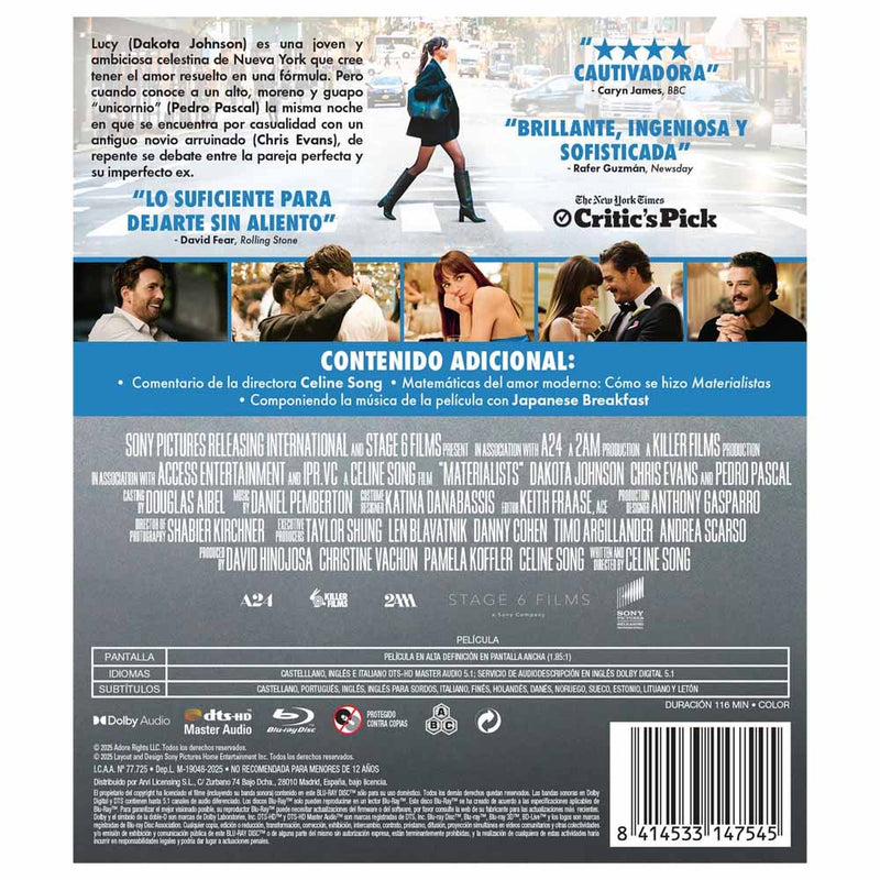 Materialistas Blu-Ray