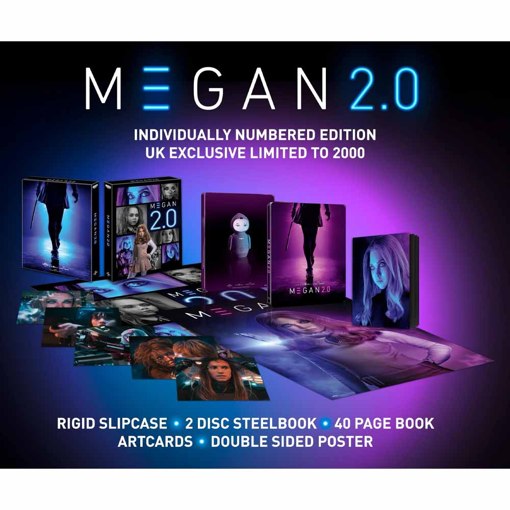 M3gan 2.0 (Limited Collector's Edition + Steelbook) 4K UHD + Blu-Ray (UK Import) Universal