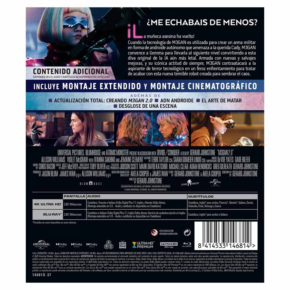 M3GAN 2.0 - 4K UHD + Blu-Ray