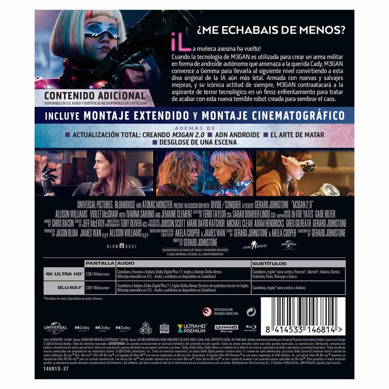 M3GAN 2.0 - 4K UHD + Blu-Ray