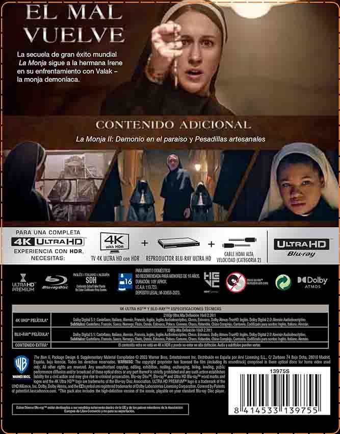 La Monja 2 (Edición Metálica) 4K UHD + Blu-Ray