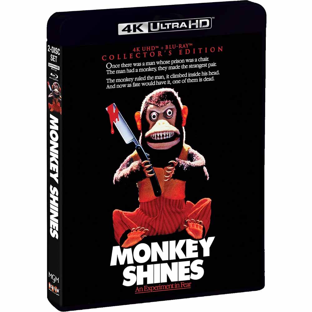 Monkey Shines (Collector's Edition) 4K UHD + Blu-Ray (US Import) Scream Factory