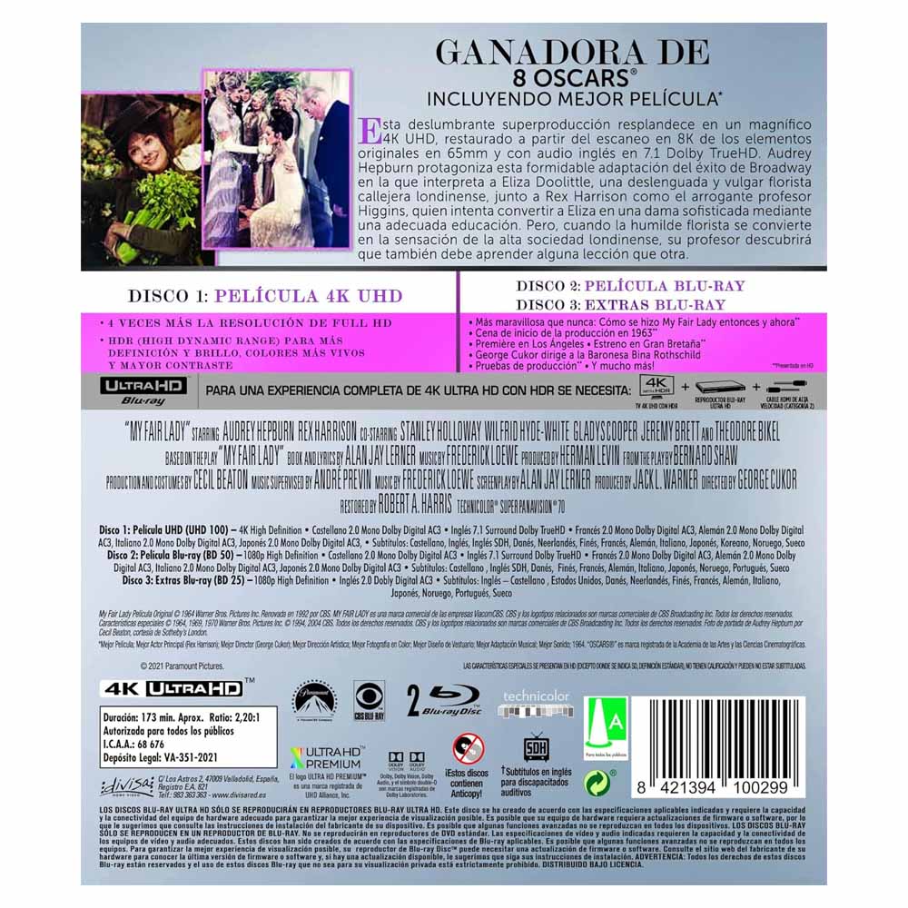 My Fair Lady 4K UHD + Blu-Ray