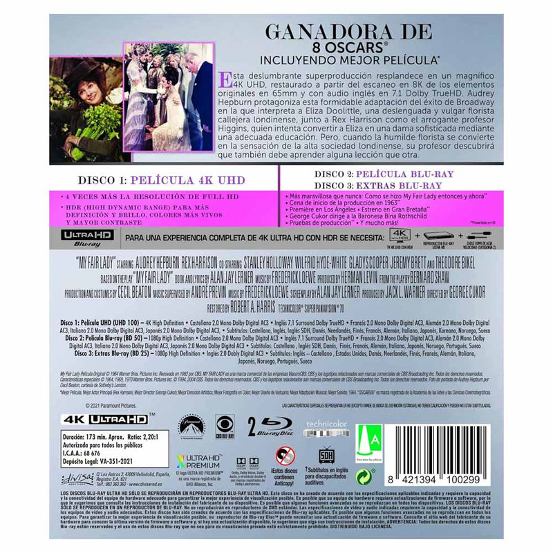 My Fair Lady 4K UHD + Blu-Ray
