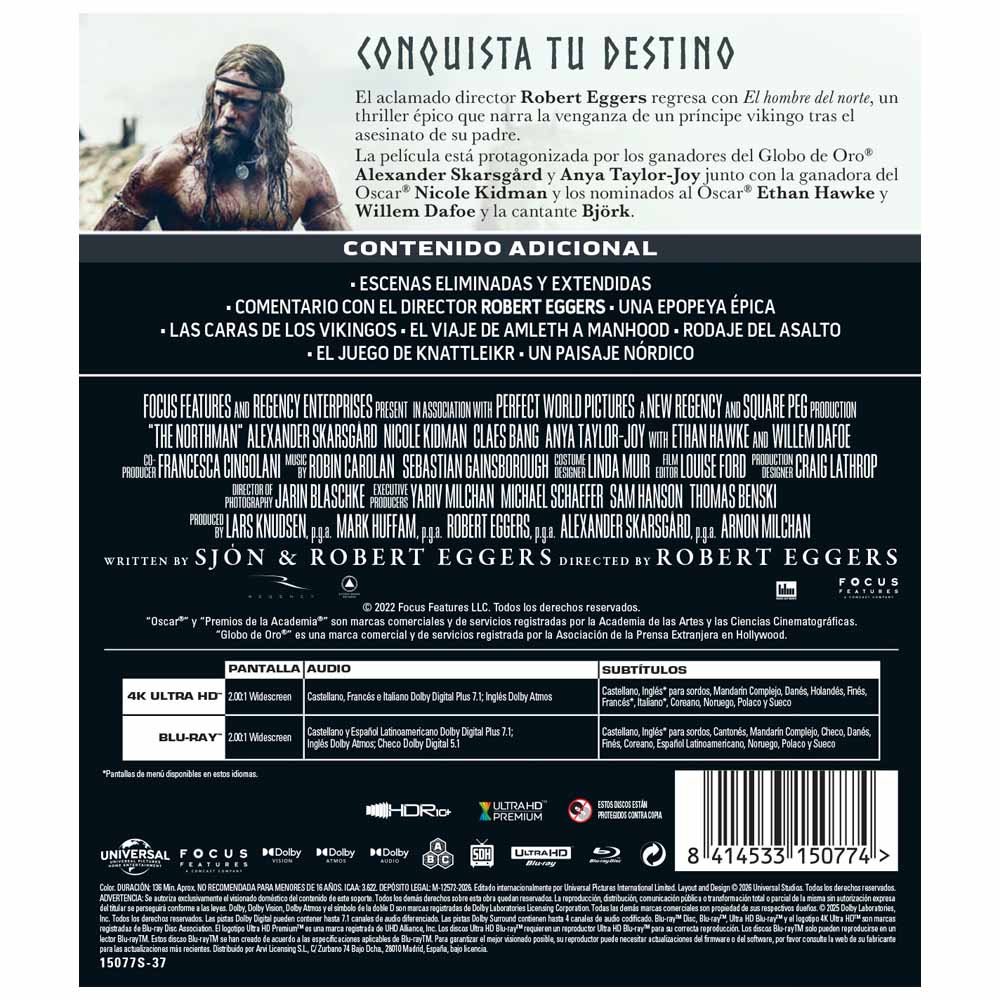 El Hombre Del Norte - 4K UHD + Blu-Ray