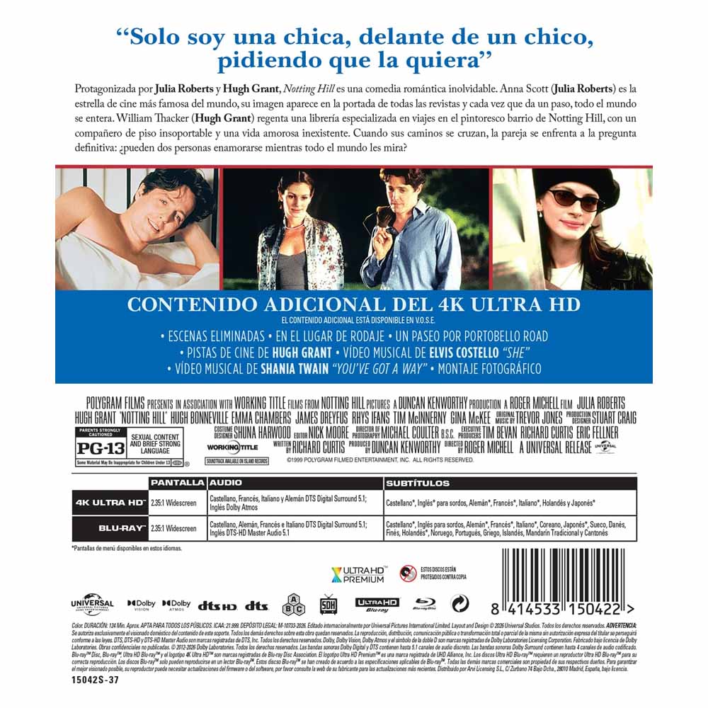 Notting Hill - 4K UHD + Blu-Ray