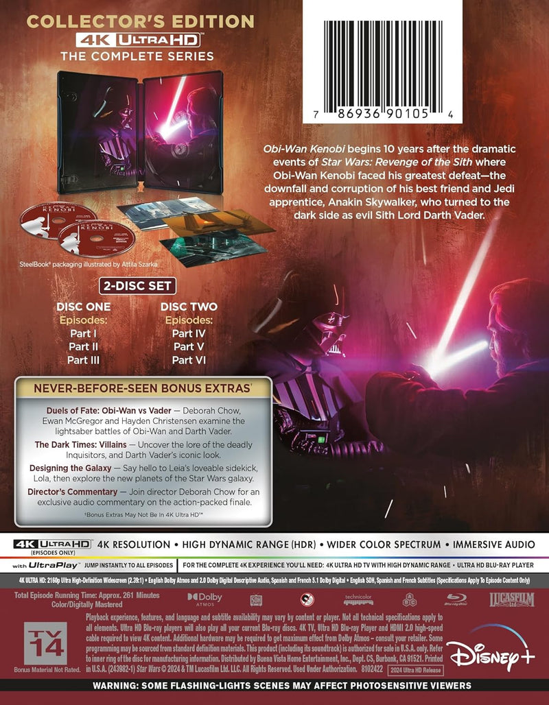 Star Wars - Obi-Wan Kenobi Limited Edition Steelbook (US Import) 4K UHD