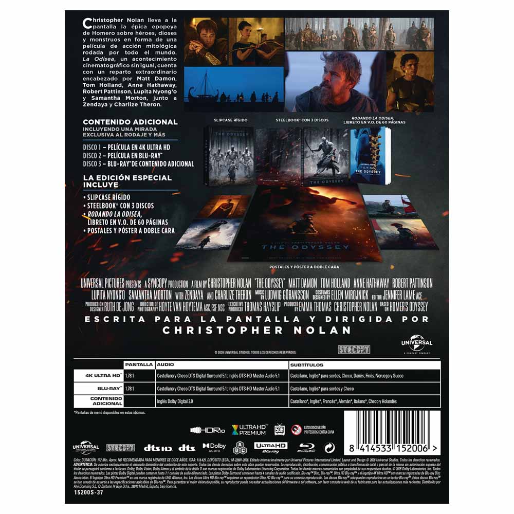 La Odisea - Edición Coleccionista 4K UHD + Blu-Ray