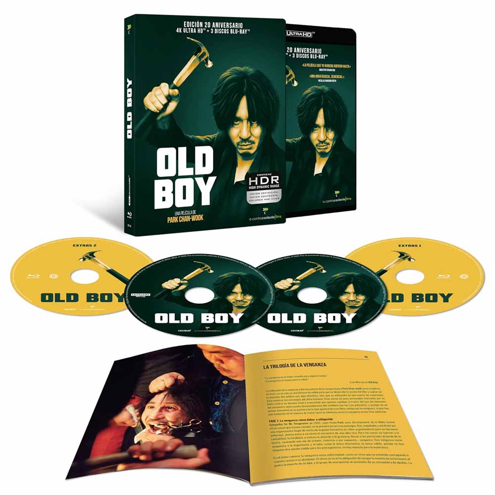 Old Boy - Edición 20 Aniversario 4K UHD + Blu-Ray + Libreto