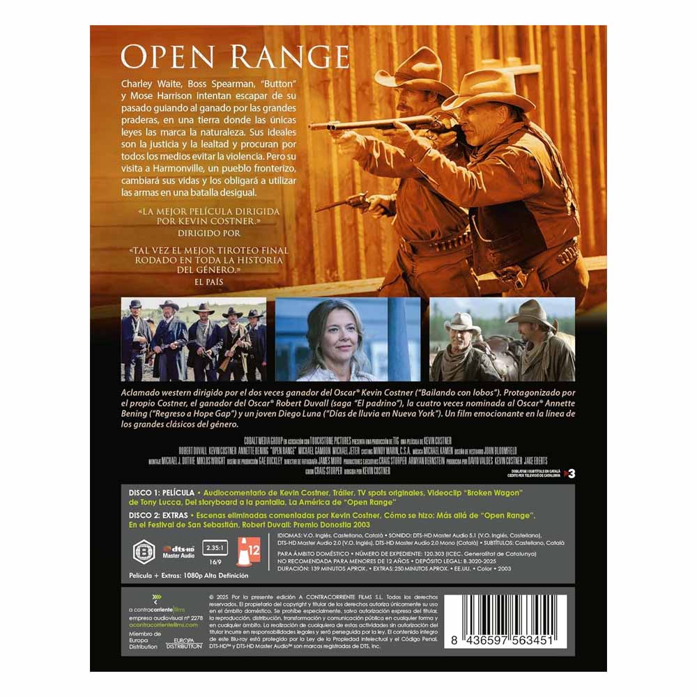 Open Range Blu-Ray