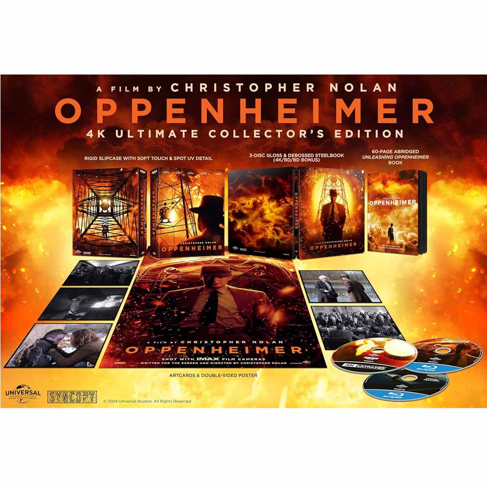 
  
  Oppenheimer Ultimate Collector's Edition Steelbook 4K UHD + Blu-Ray (UK Import)
  
