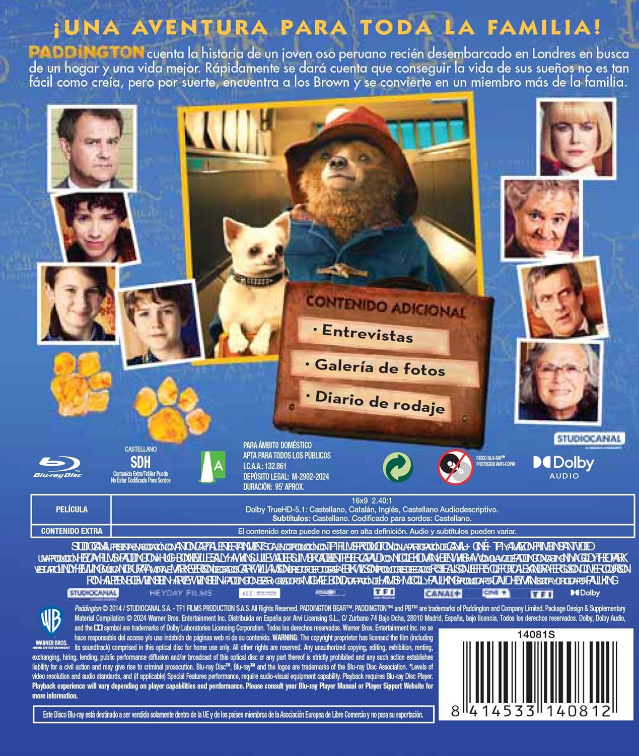 Paddington Blu-Ray