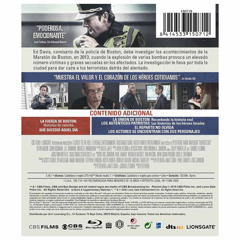 Día de Patriotas Blu-Ray