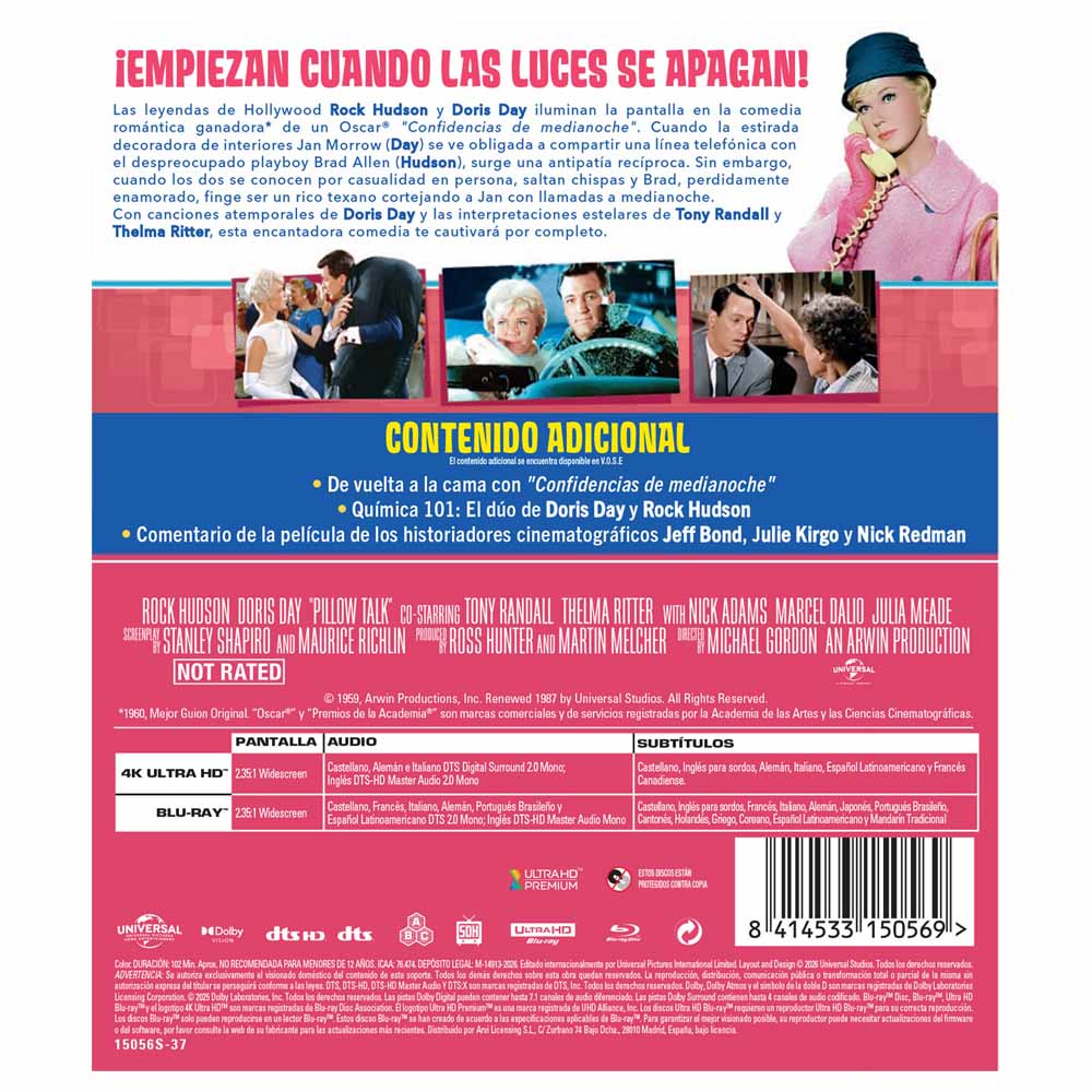 Confidencias de Medianoche 4K UHD + Blu-Ray
