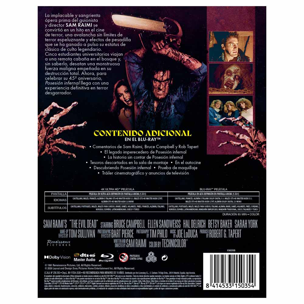 Posesión Infernal - Edición Metálica 4K UHD + Blu-Ray