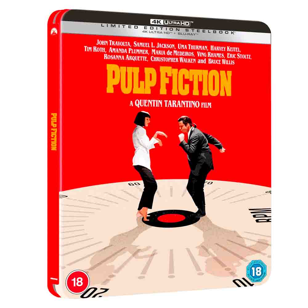 Pulp Fiction Steelbook (UK Import) 4K UHD + Blu-Ray