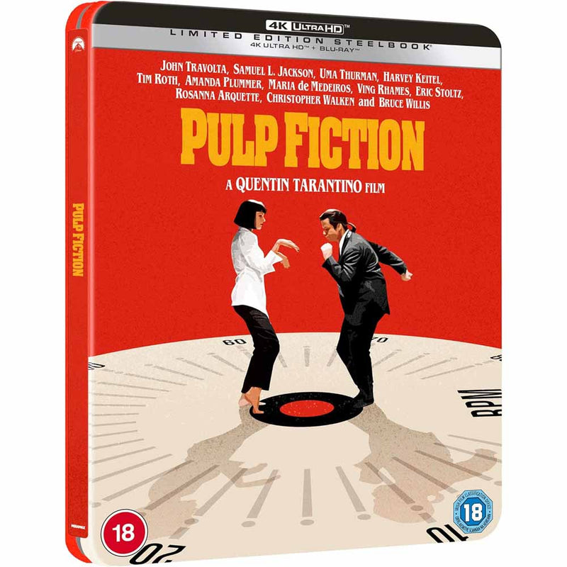 Pulp Fiction (Steelbook) 4K UHD + Blu-Ray (UK Import)