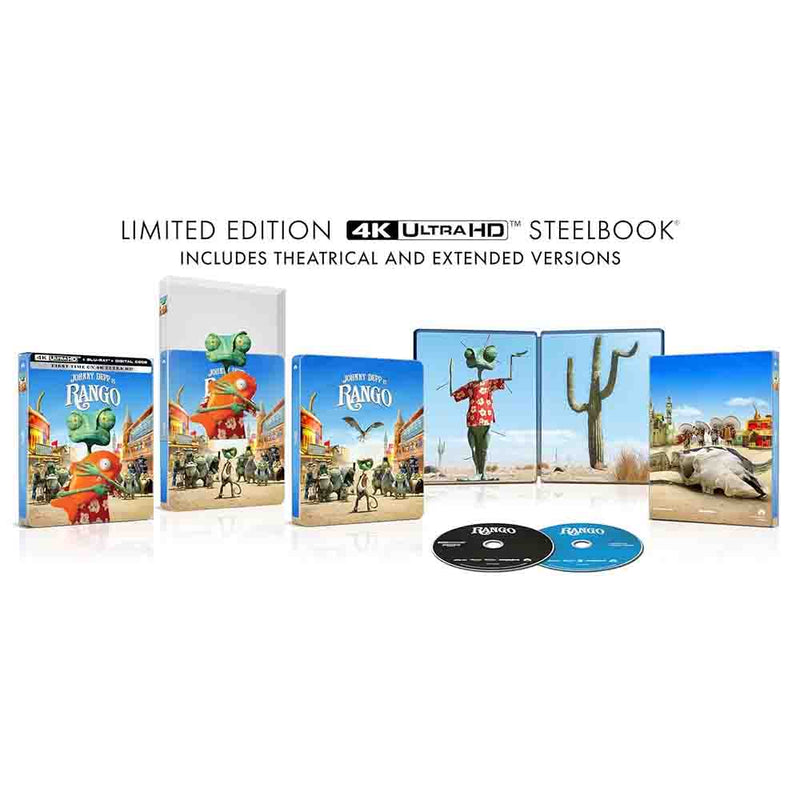 Rango 4K UHD + Blu-Ray (Limited Edition) Steelbook (US Import)