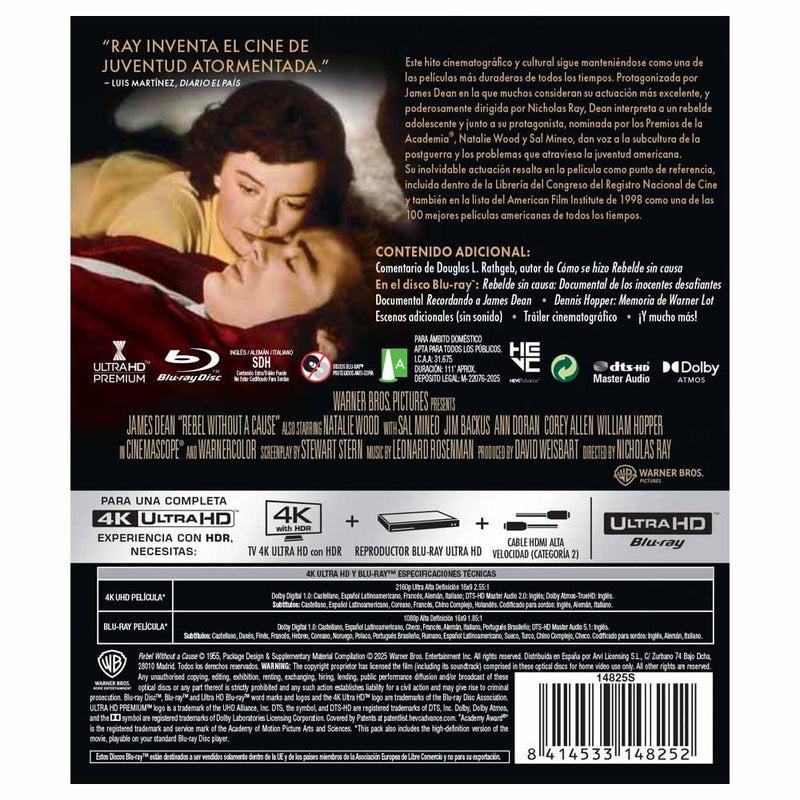 Rebelde sin causa - 4K UHD + Blu-Ray