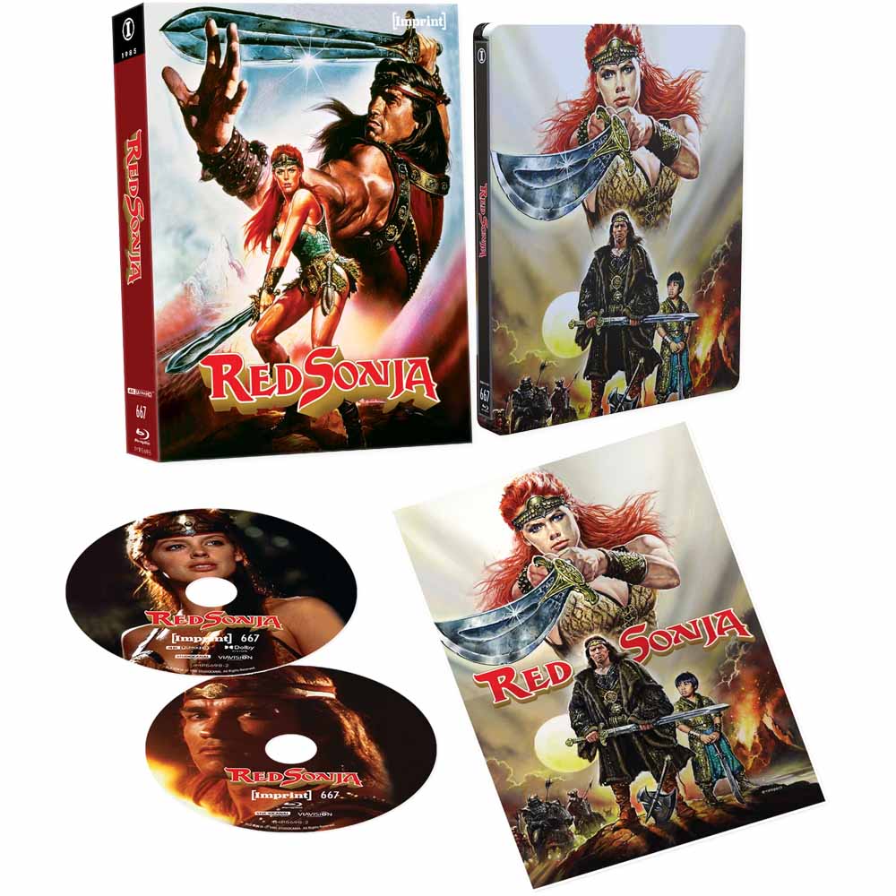 Red Sonja (Limited Edition Lenticular Hardbox + Steelbook) 4K UHD + Blu-Ray (Australia Import) Imprint