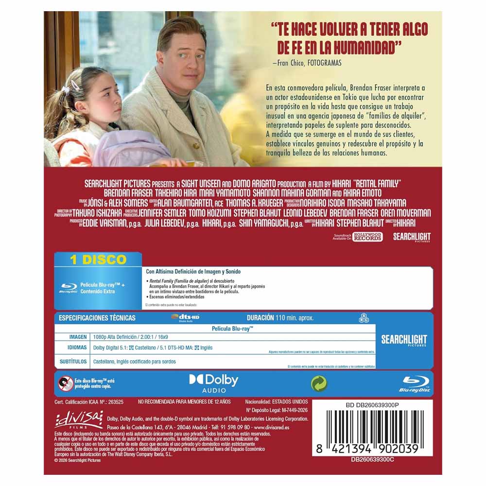 Rental Family (Familia del Alquiler) Blu-Ray