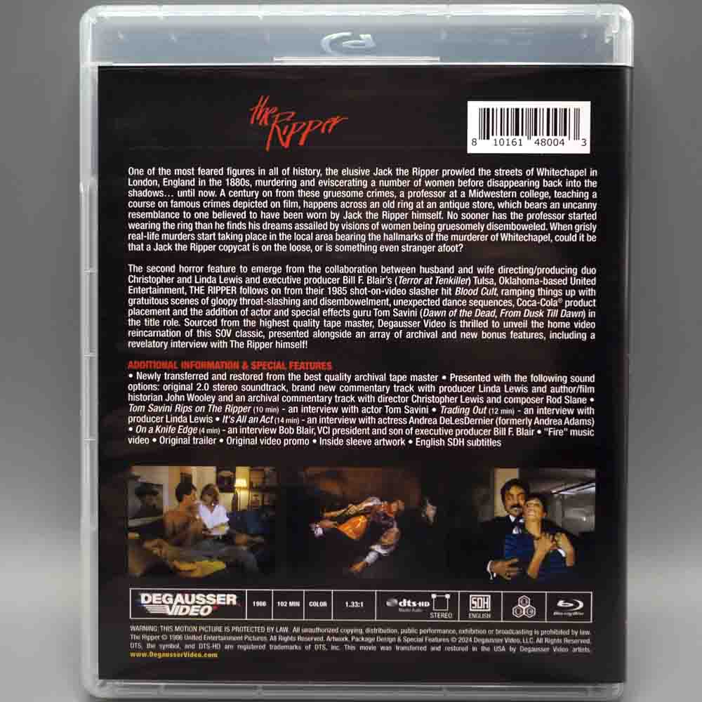 The Ripper Blu-Ray + Slipcover (US Import) Vinegar Syndrome / Degausser Video