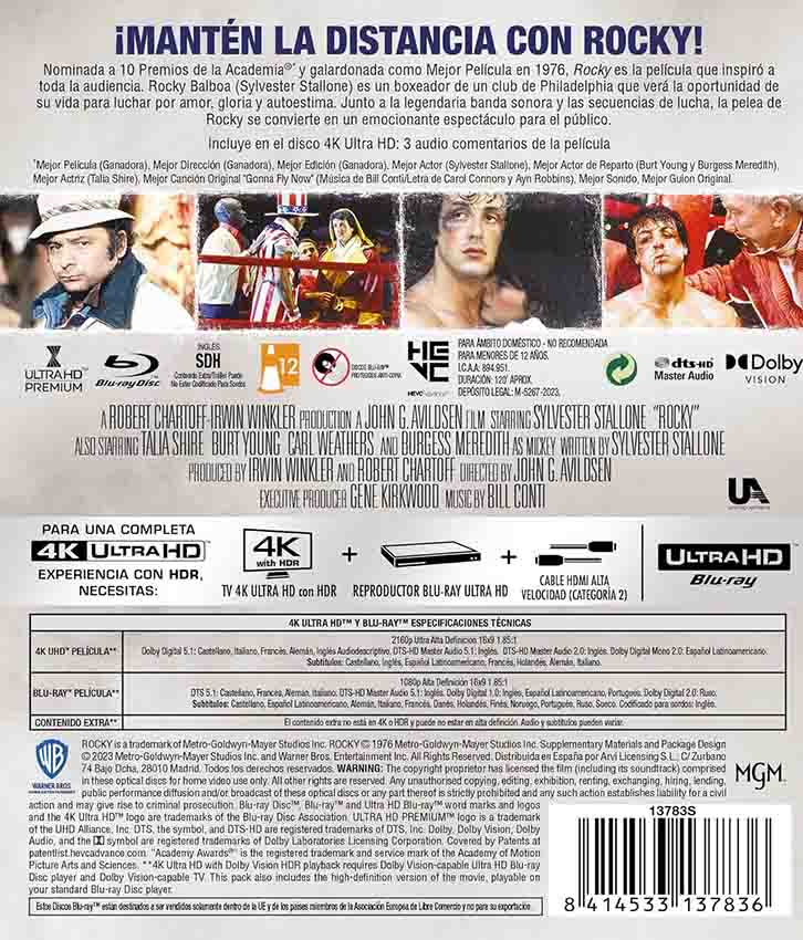 Rocky 4K UHD + Blu-Ray