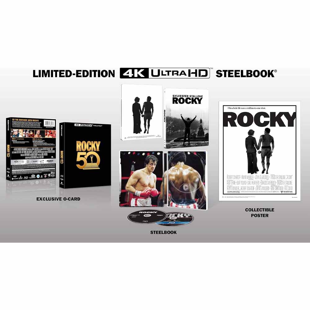 Rocky (50th Anniversary + Steelbook) 4K UHD + Blu-Ray Box Set (US Import) MGM