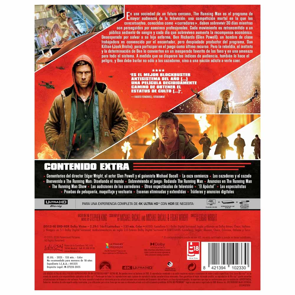 The Running Man 4K UHD