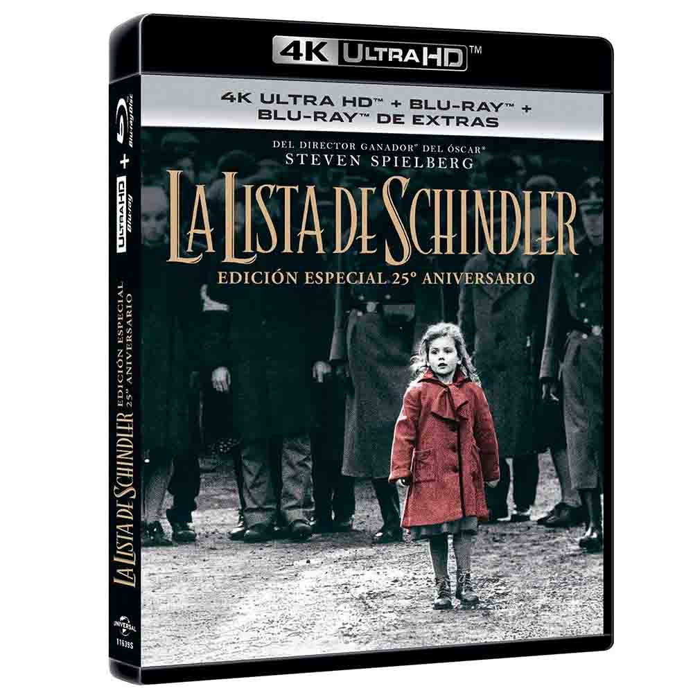 
  
  La Lista de Schindler 4K UHD + Blu-Ray
  
