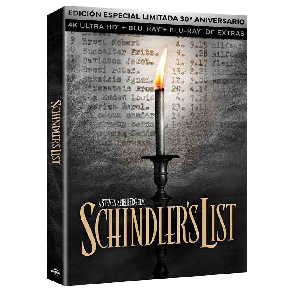 La Lista de Schindler (Edición 30º Aniversario) 4K UHD + Blu-Ray - EAN: 8414533139458 - Preventa  - 49.95 EUR - Liam Neeson, Ben Kingsley, Ralph Fiennes,  Steven Spielberg - Blu-Ray and 4K UHD Barcelona, Spain